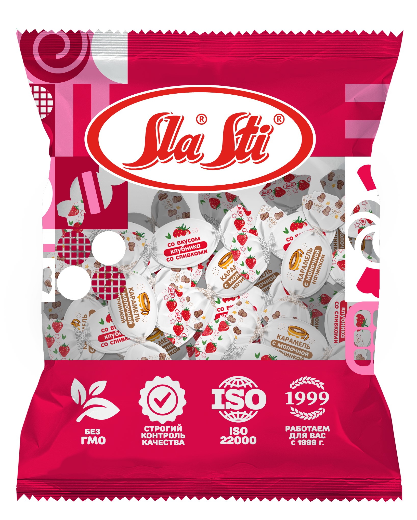 КАРАМЕЛЬ СЛАСТИ С МОЛОЧНОЙ НАЧИНКОЙ МИКС  500Г