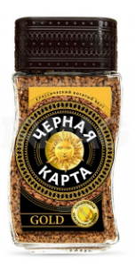 КОФЕ ЧЕРНАЯ КАРТА ГОЛД 95ГР