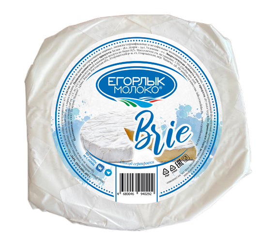 БЗМЖ СЫР БРИ  МЯГКИЙ C БЕЛОЙ ПЛЕСНЬЮ 50% ЖИРН. ТМ ЕГОРЛЫК