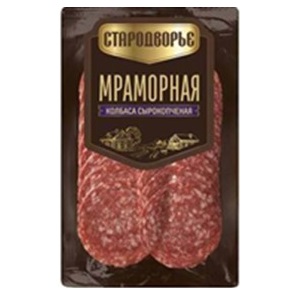 КОЛБАСА С/К СТАРОДВОРЬЕ МРАМОРНАЯ НАРЕЗКА 70ГР