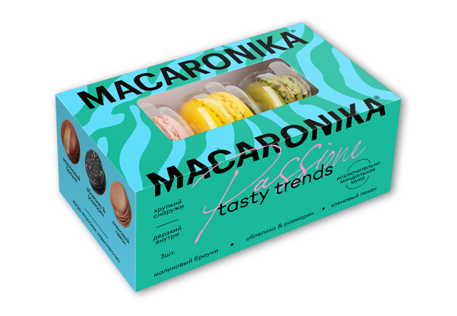 ПИРОЖНЫЕ MACARONIKA НАБОР ГУРМЕ 3.1 3ШТ