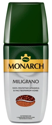 КОФЕ МОНАРХ МИЛИГРАНО РАСТВ C МОЛОТЫМ СТ/Б 90Г