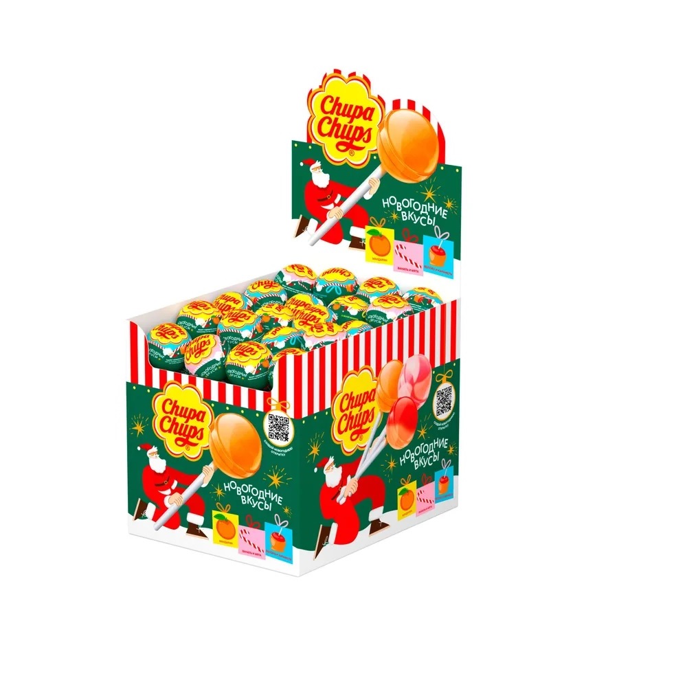КАРАМЕЛЬ ЧУПА ЧУПС НОВОГОДНЯЯ КОЛЛЕКЦИЯ 12Г
