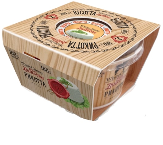 БЗМЖ СЫР РИКОТТА WHITE CHEESE ИЗ ЖУКОВКИ 180ГР*
