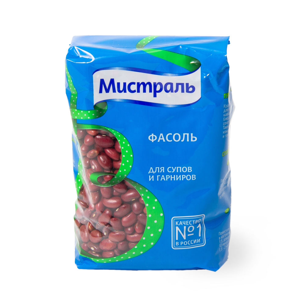 ФАСОЛЬ МИСТРАЛЬ КРАСНАЯ ДЛЯ СУПОВ И ГАРНИРОВ 450 Г