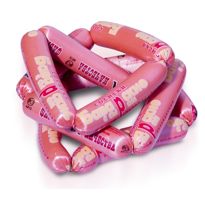 СОСИСКИ БАВАРСКИЕ П/А ФАБРИКА КАЧЕСТВА 550ГР