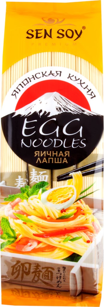 ЛАПША ЯИЧНАЯ EGG NOODLES СЕН СОЙ 300Г ЛАПША ЯИЧНАЯ EGG NOODLES СЕН СОЙ 300Г