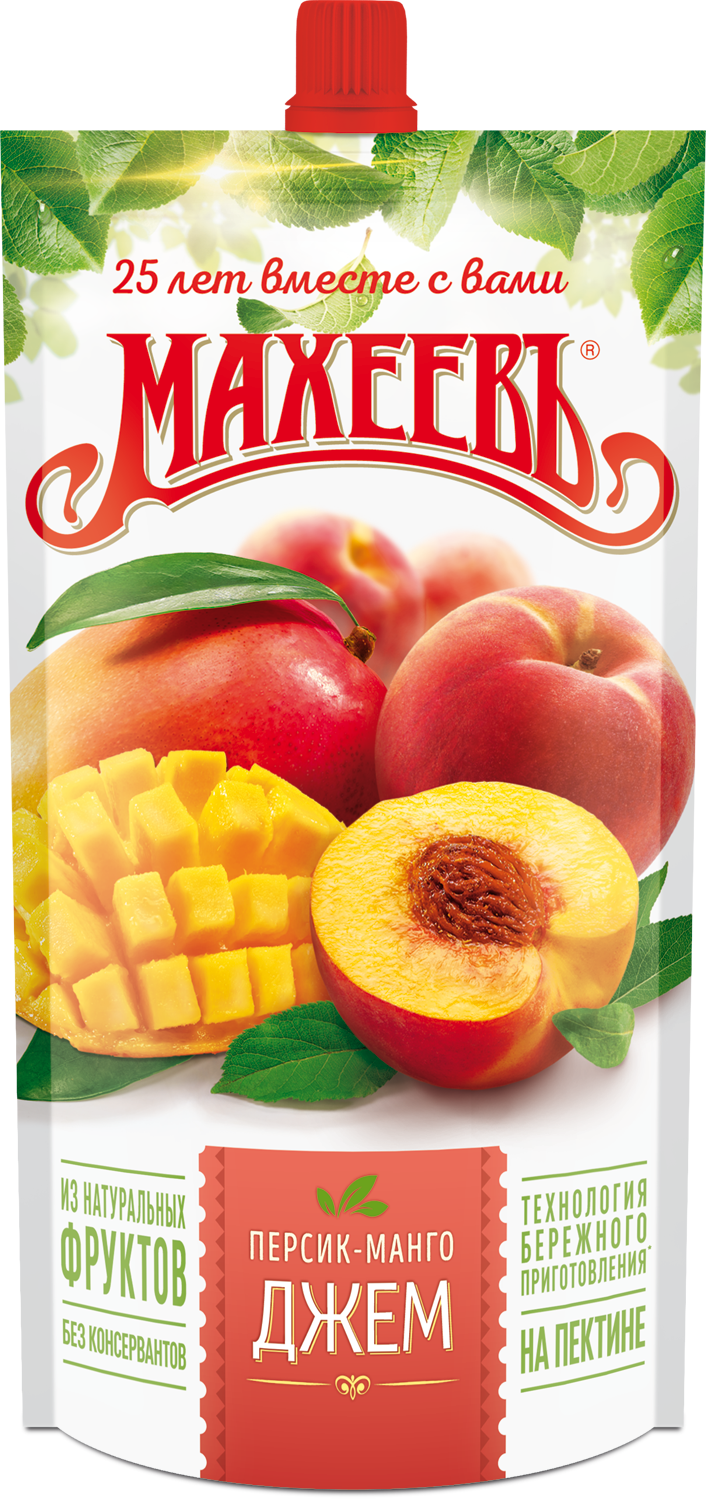 ДЖЕМ ПЕРСИК МАНГО МАХЕЕВЪ 300ГР ДПДЗ