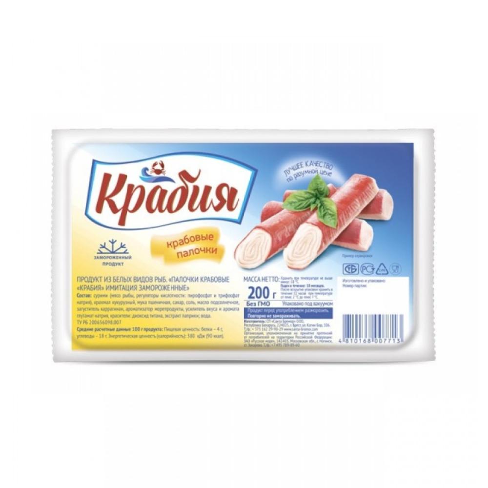 КРАБОВЫЕ ПАЛОЧКИ КРАБИЯ ЗАМ 200Г