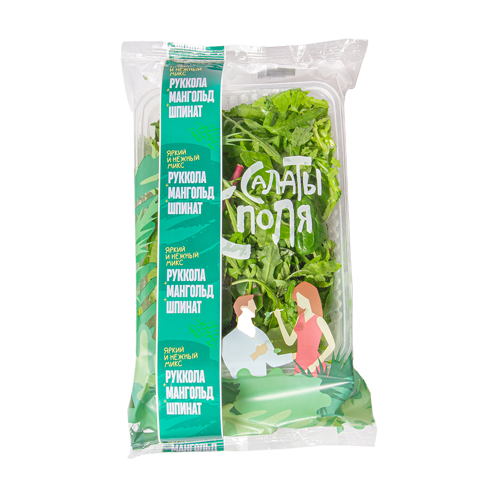САЛАТ "РУККОЛА/МАНГ/ШПИНАТ" 75ГР РОССИЯ