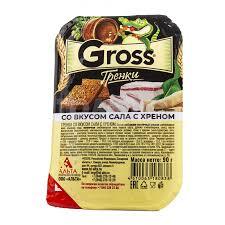 ГРЕНКИ GROSS САЛО/ХРЕН 90Г