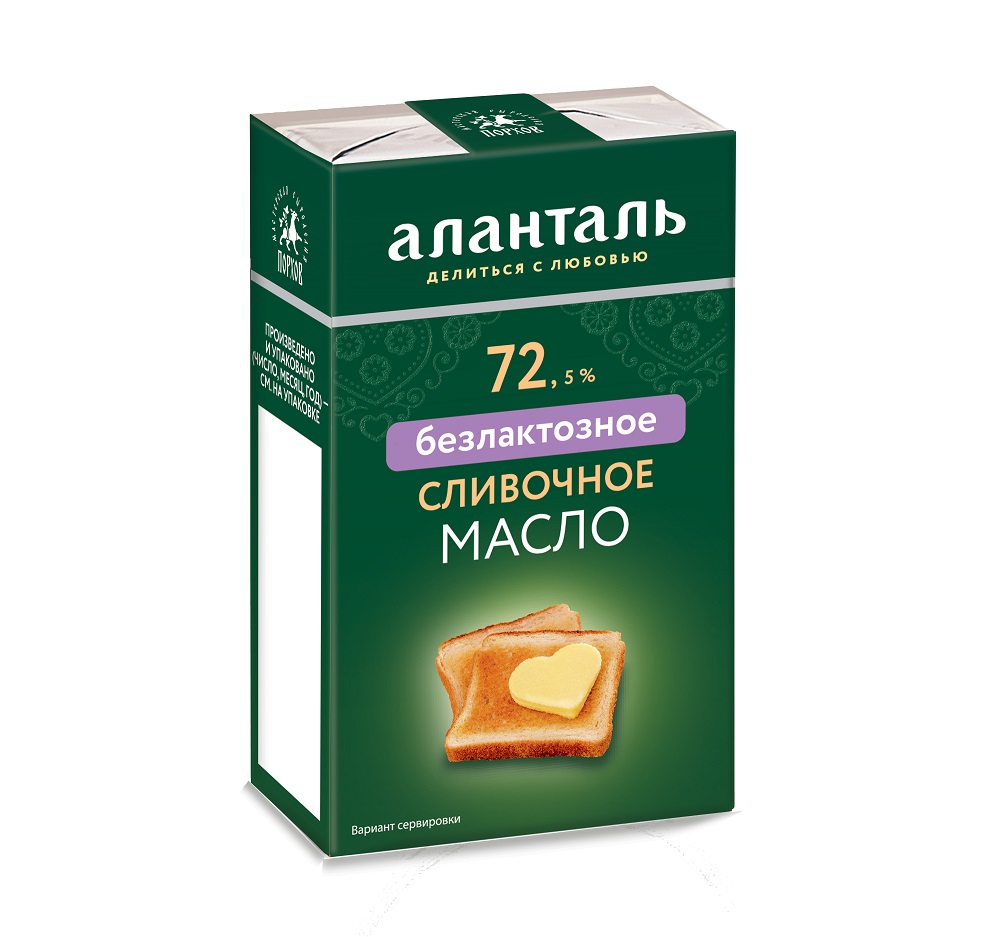 БЗМЖ МАСЛО СЛИВОЧНОЕ БЕЗЛАКТОЗНОЕ АЛАНТАЛЬ 72,5% 150ГР