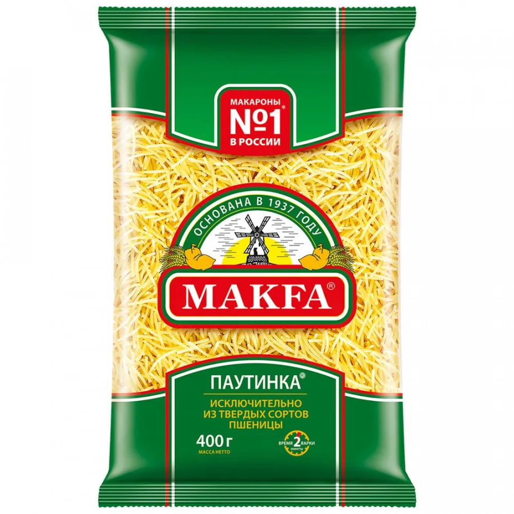 ВЕРМИШЕЛЬ ПАУТИНКА В/С МАКФА 400ГР