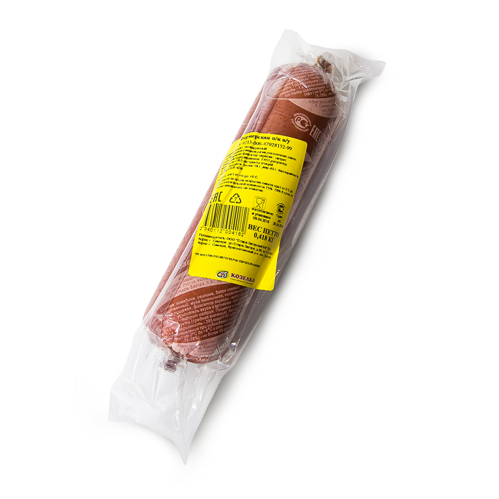 КОЛБАСА ФЕРМЕРСКАЯ КОЗЕЛКИ В/У /ВЕС