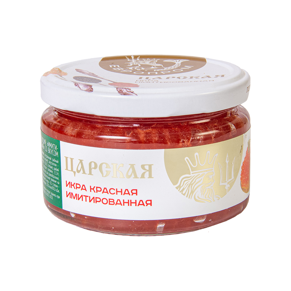 ИКРА ИМИТИРОВАННАЯ ЛОСОСЕВАЯ КРАСНАЯ 220ГР СТ/Б
