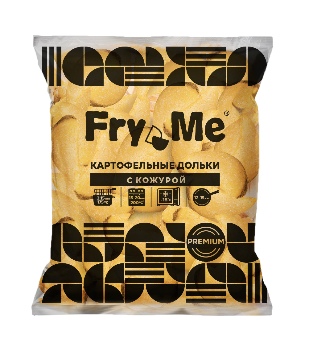 КАРТОФЕЛЬНЫЕ ДОЛЬКИ FRY ME W12 С КОЖУРОЙ 2,5КГ