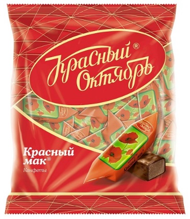 КОНФЕТЫ КРАСНЫЙ МАК КРАСНЫЙ ОКТЯБРЬ 250ГР