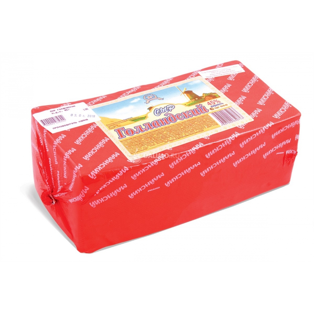 БЗМЖ СЫР ГОЛЛАНДСКИЙ 45% МАЙНА /ВЕС