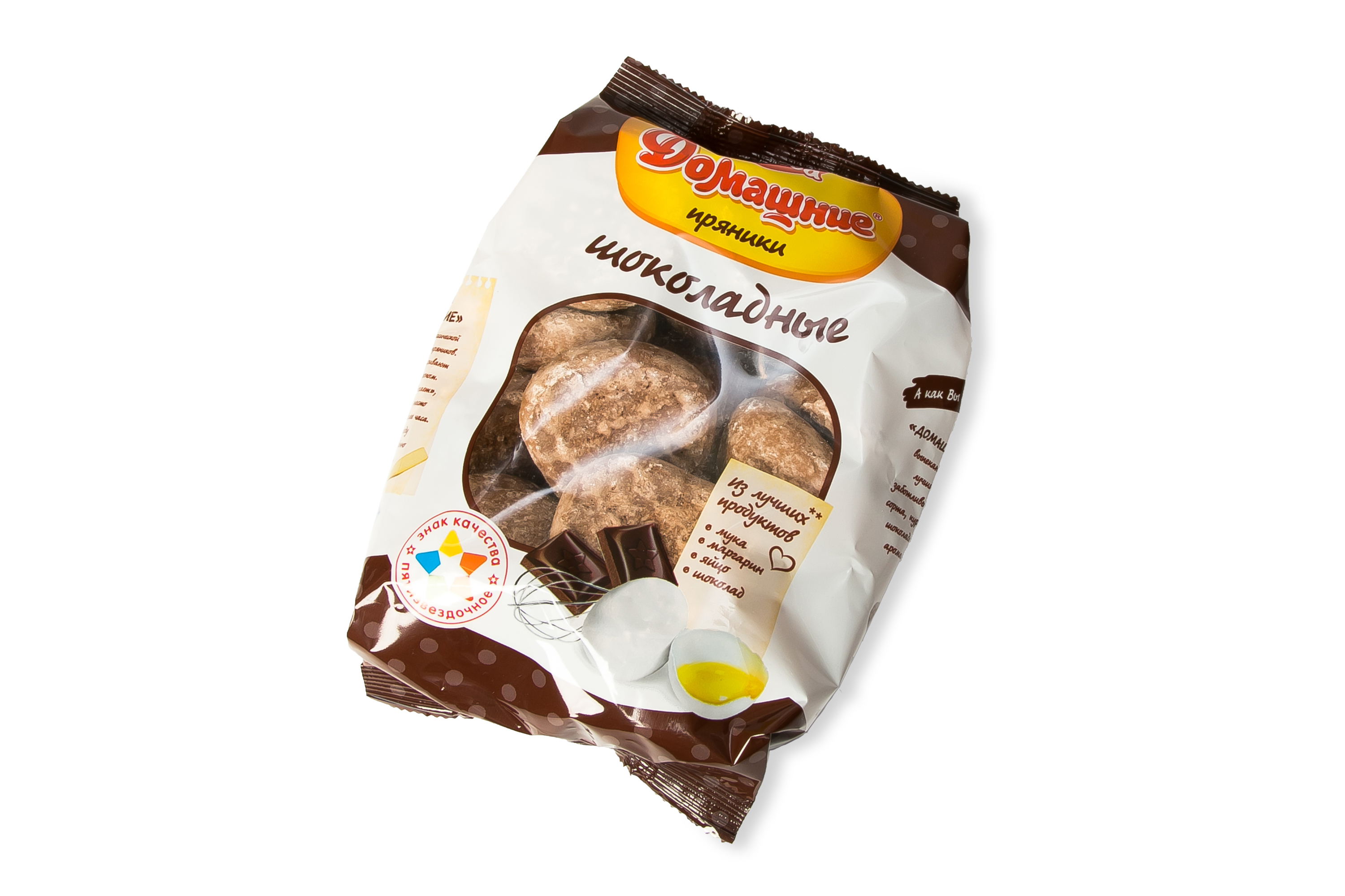 ПРЯНИКИ СС ДОМАШНИЕ ШОКОЛАДНЫЕ 350ГР