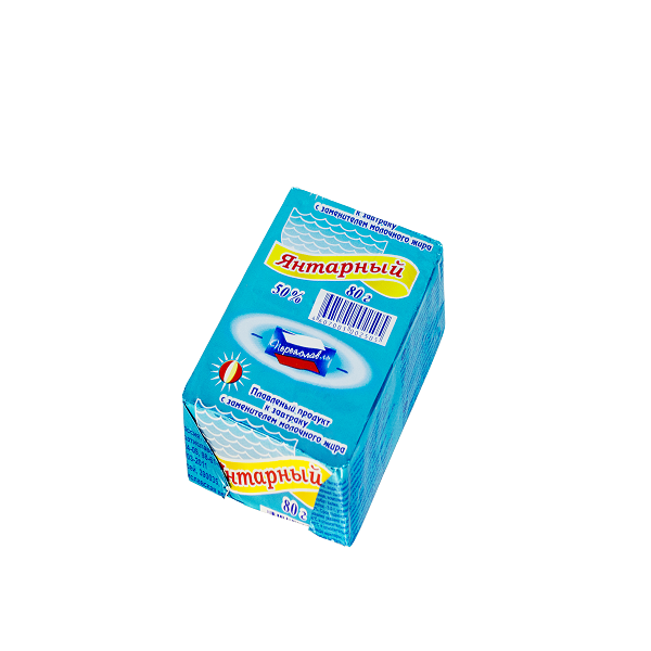 ЗМЖ СЫР РЯЗАНЬ ПЛАВЛЕНЫЙ 80ГР ФОЛЬГА ЯНТАРНЫЙ