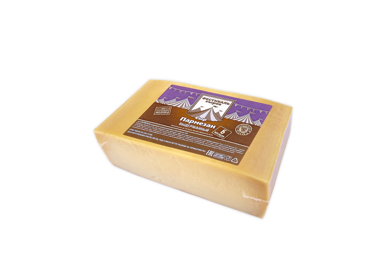 БЗМЖ СЫР ФЕСТИВАЛЬ СЫРОВ ПАРМЕЗАН 6 МЕС ВЫДЕРЖАННЫЙ 40% БРУСОК  /ВЕС