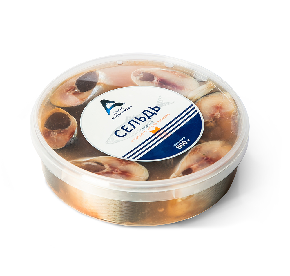 ПРЕСЕРВЫ ДАРЫ АТЛАНТИДЫ СЕЛЬДЬ АТЛАН В ПР/СОЛ ЗАЛИВКЕ 800ГР