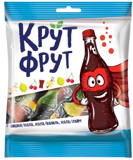 МАРМЕЛАД ЖЕВ КРУТ ФРУТ ВЕСЕЛЫЕ БУТЫЛОЧКИ 70ГР