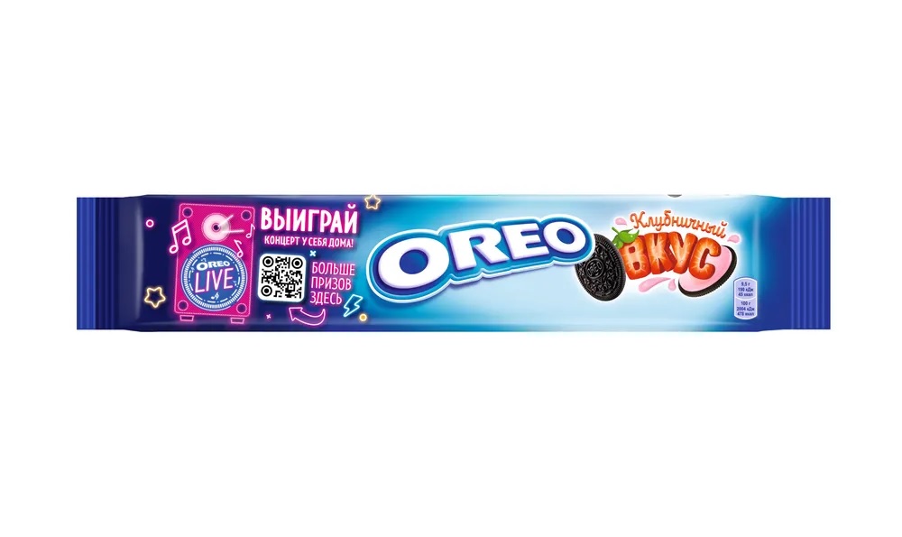 ПЕЧЕНЬЕ ОРЕО КЛУБНИЧНЫЙ ВКУС 95ГР