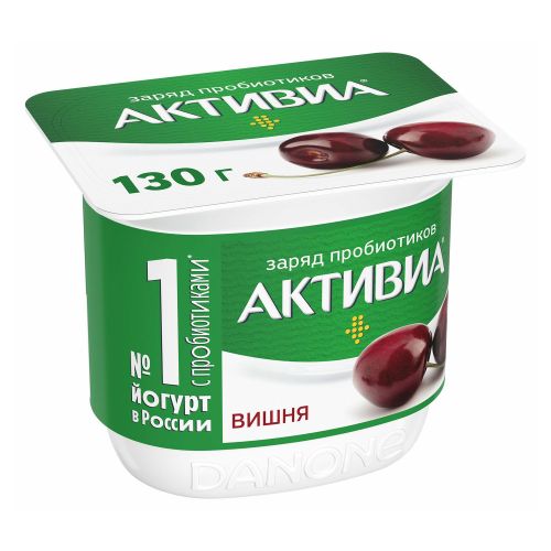 БЗМЖ ЙОГУРТ АКТИБИО 2,9% ВИШНЯ 130ГР СТАК
