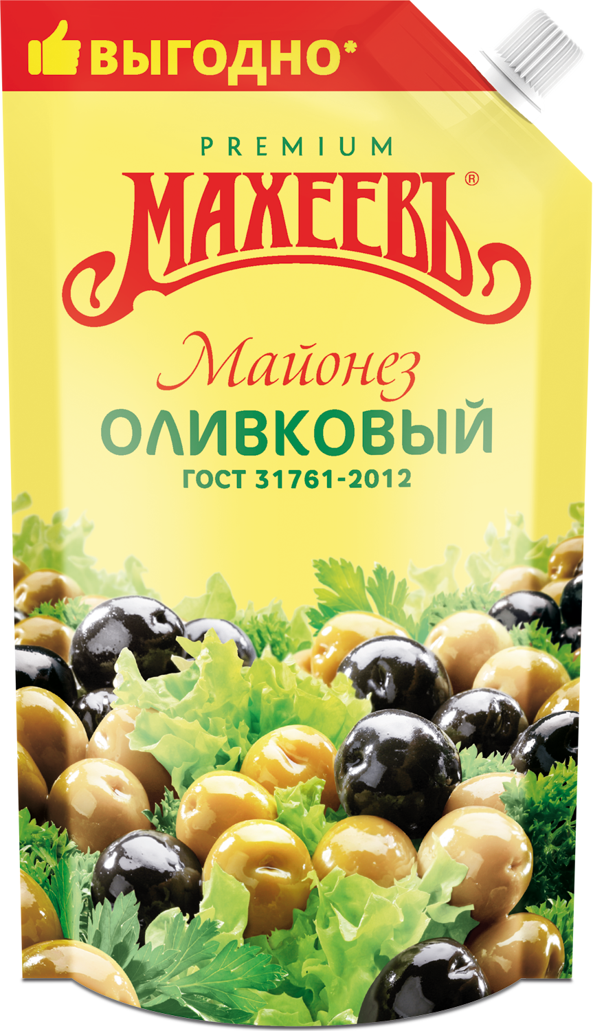 МАЙОНЕЗ МАХЕЕВ ОЛИВКОВЫЙ 50,5% 400ГР