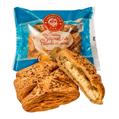 СЛОЙКА ЗЕРНОВАЯ С СЫРНОЙ НАЧИНКОЙ СБКК 110ГР