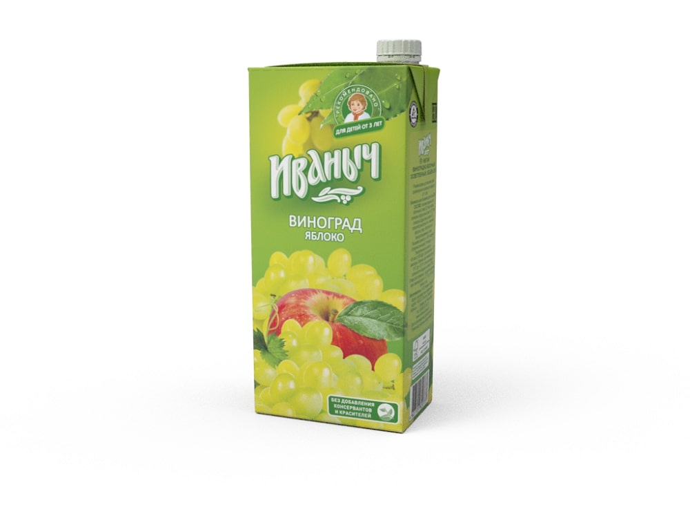 НЕКТАР ИВАНЫЧ ЯБЛОКО/ВИНОГРАД Т/П 0,95Л