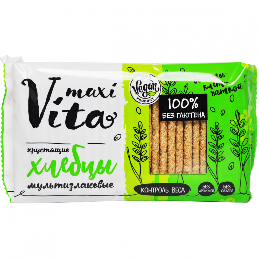 ХЛЕБЦЫ МУЛЬТИЗЛАКОВЫЕ ХРУСТЯЩИЕ MAXIVITA 150Г.