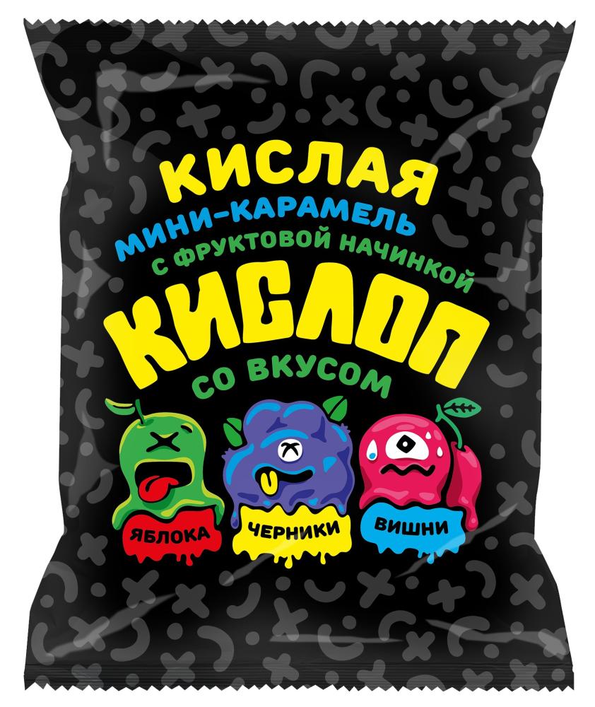 КАРАМЕЛЬ МИНИ МИКС КИСЛОП С НАЧИНКОЙ СЛАСТИ 200ГР