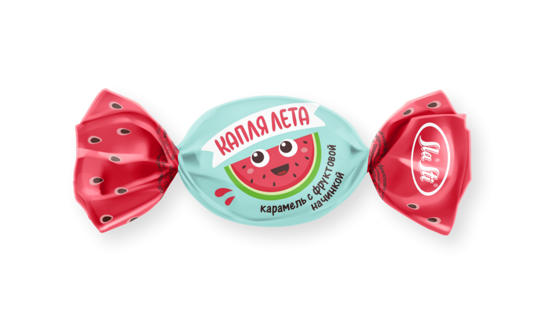 КАРАМЕЛЬ SLASTI КАПЛЯ ЛЕТА СО ВКУСОМ АРБУЗА ФАС. 1КГ