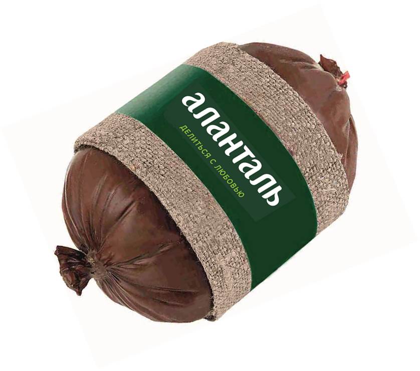 БЗМЖ СЫР ПЛАВЛЕНЫЙ АЛАНТАЛЬ КОПЧЕНЫЙ 40% БАТОН СЕРПЯНКА /ВЕС