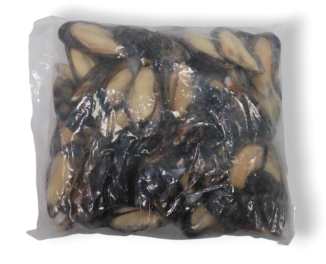 МИДИИ 1/2 СТВОРКИ РАКОВИНЫ 30/40 С/М ГОЛУБЫЕ 1КГ