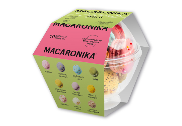 ПИРОЖНЫЕ MACARONIKA НАБОР 10ШТ 60ГР