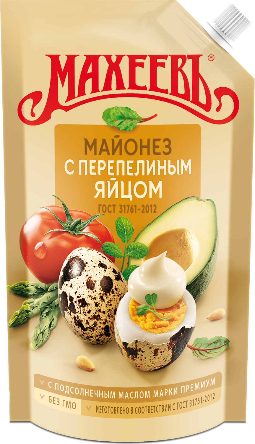 МАЙОНЕЗ МАХЕЕВЪ С ПЕРЕПЕЛ ЯЙЦОМ 800ГР ДОЙ-ПАК