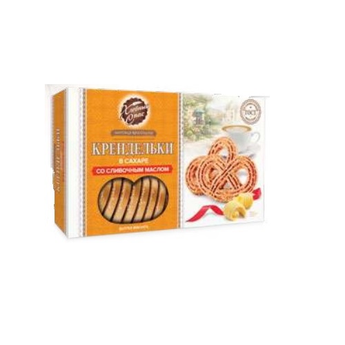 ПЕЧЕНЬЕ ХЛЕБНЫЙ СПАС КРЕНДЕЛЬКИ СО СЛИВОЧНЫМ МАСЛОМ И САХАРОМ 320ГР