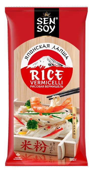 РИСОВАЯ RICE VERMICELLI СЕН СОЙ 500Г