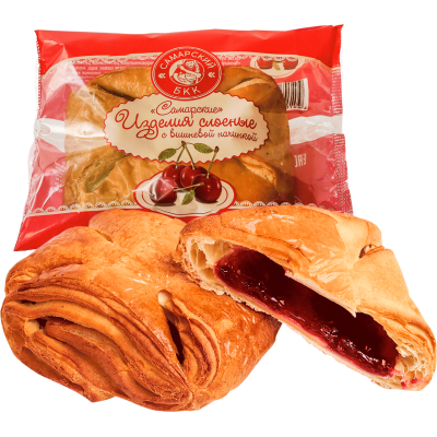 СЛОЙКА САМАРСКАЯ С ВИШНЕЙ СБКК 100ГР