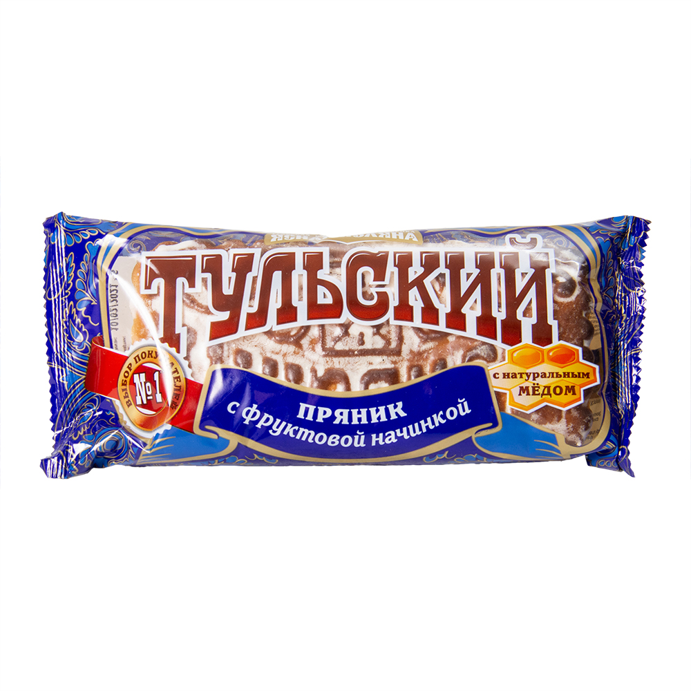 ПРЯНИК ТУЛЬСКИЙ С ФРУКТОВОЙ НАЧИНКОЙ 140ГР