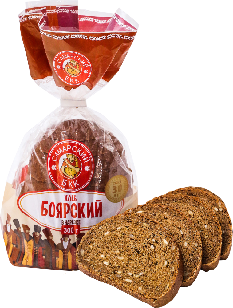 ХЛЕБ БОЯРСКИЙ НАРЕЗКА СБКК 300ГР