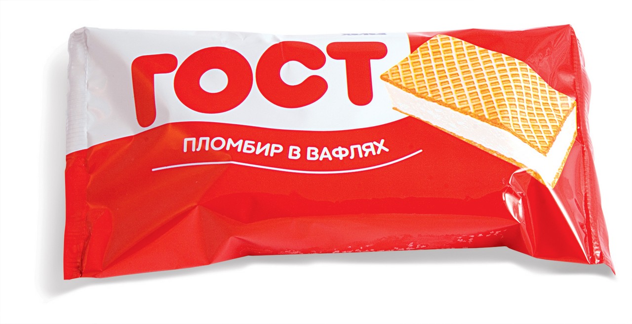 БЗМЖ МОРОЖЕНОЕ НЧ ГОСТ БРИКЕТ НА ВАФЛЯХ ПЛОМБИР 70ГР
