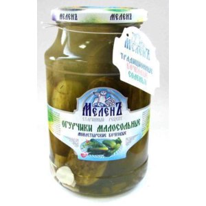 ОГУРЦЫ МЕЛЕНЬ МОНАСТЫРСКИЕ МАЛОСОЛ/БОЧКОВЫЕ 900ГР