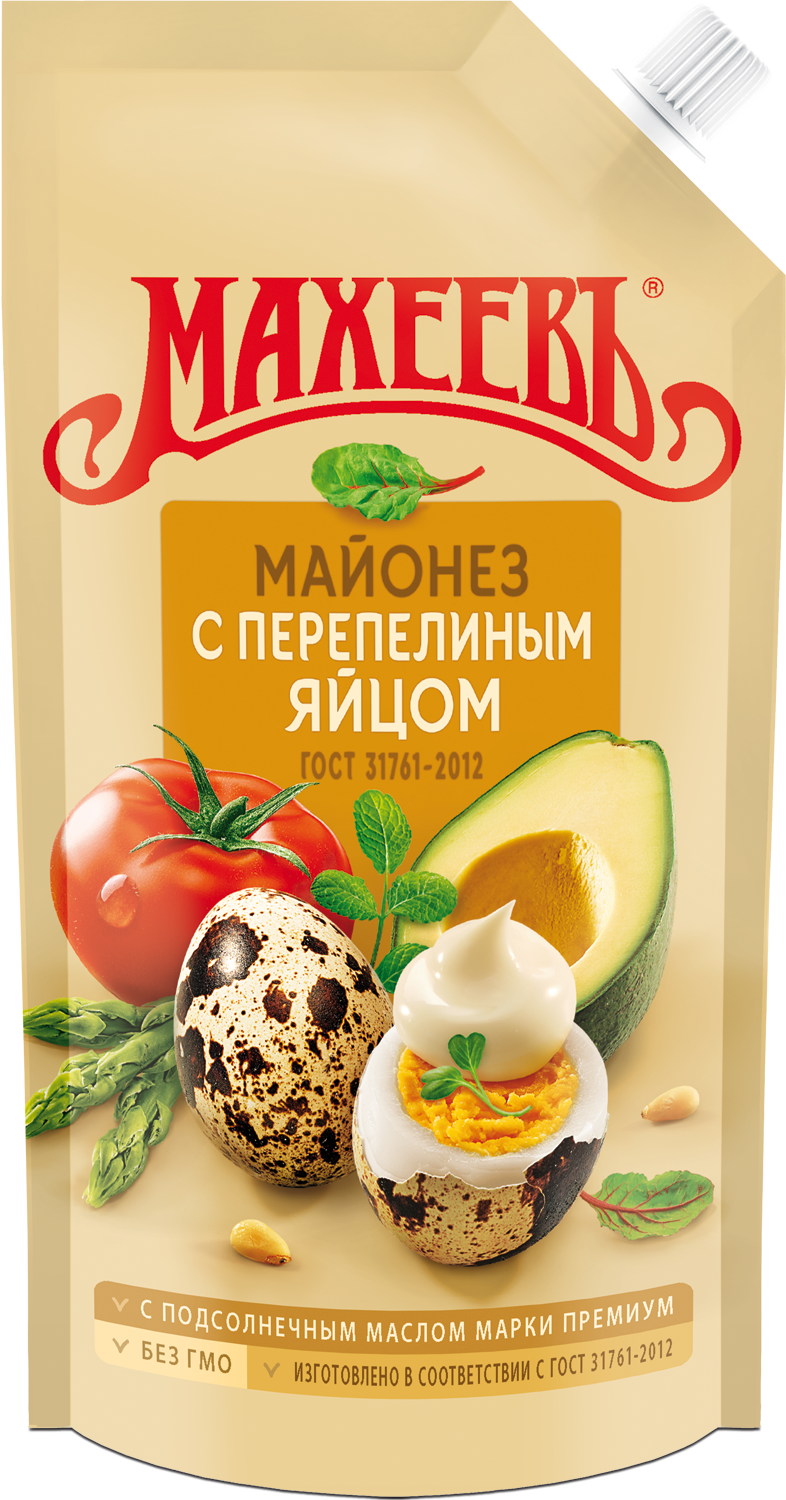 МАЙОНЕЗ МАХЕЕВ С ПЕРЕПЕЛИНЫМ ЯЙЦОМ 67% Д/П 200МЛ