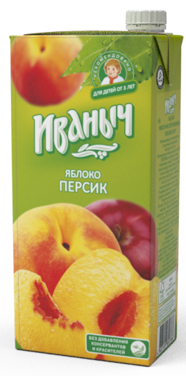 НЕКТАР ИВАНЫЧ ЯБЛОКО/ПЕРСИК Т/П 0,95Л