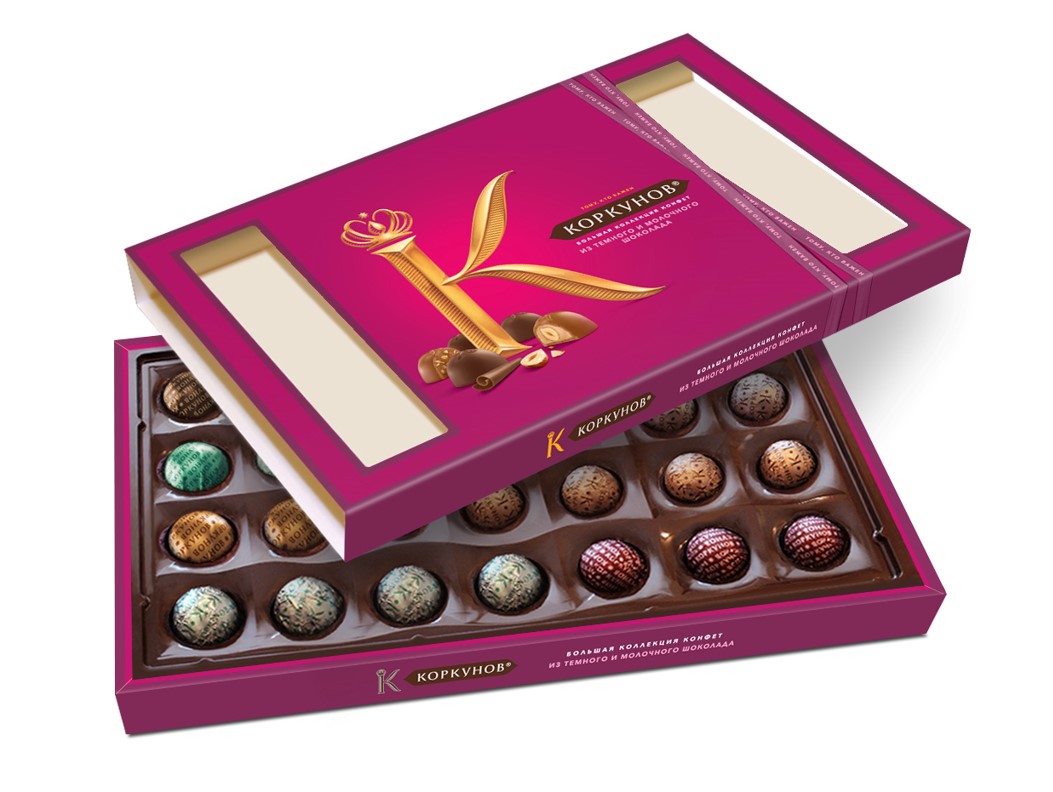 НАБОР КОНФЕТ А.КОРКУНОВ АССОРТИ ТЕМН/МОЛ 256ГР НАБОР КОНФЕТ А.КОРКУНОВ АССОРТИ ТЕМН/МОЛ 256ГР