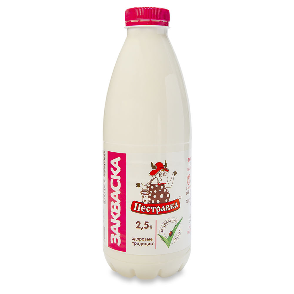 БЗМЖ ЗАКВАСКА ПЕСТРАВКА 2,5% 930ГР ПЭТ